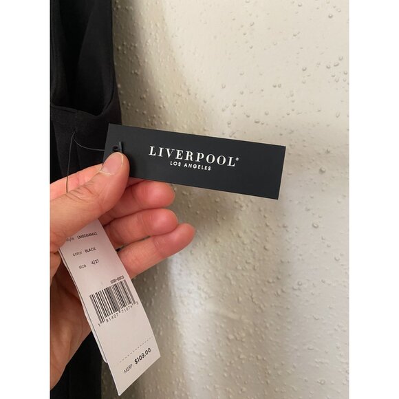 New with Tags - Liverpool Los Angeles Black Sleeveless Sheath Dress Size 4/27 - Picture 4 of 10